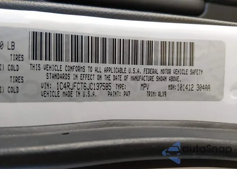 2018 Jeep Grand Cherokee High Altitude 4X4 из США, поврежденный, VIN 1C4RJFCT6JC137585